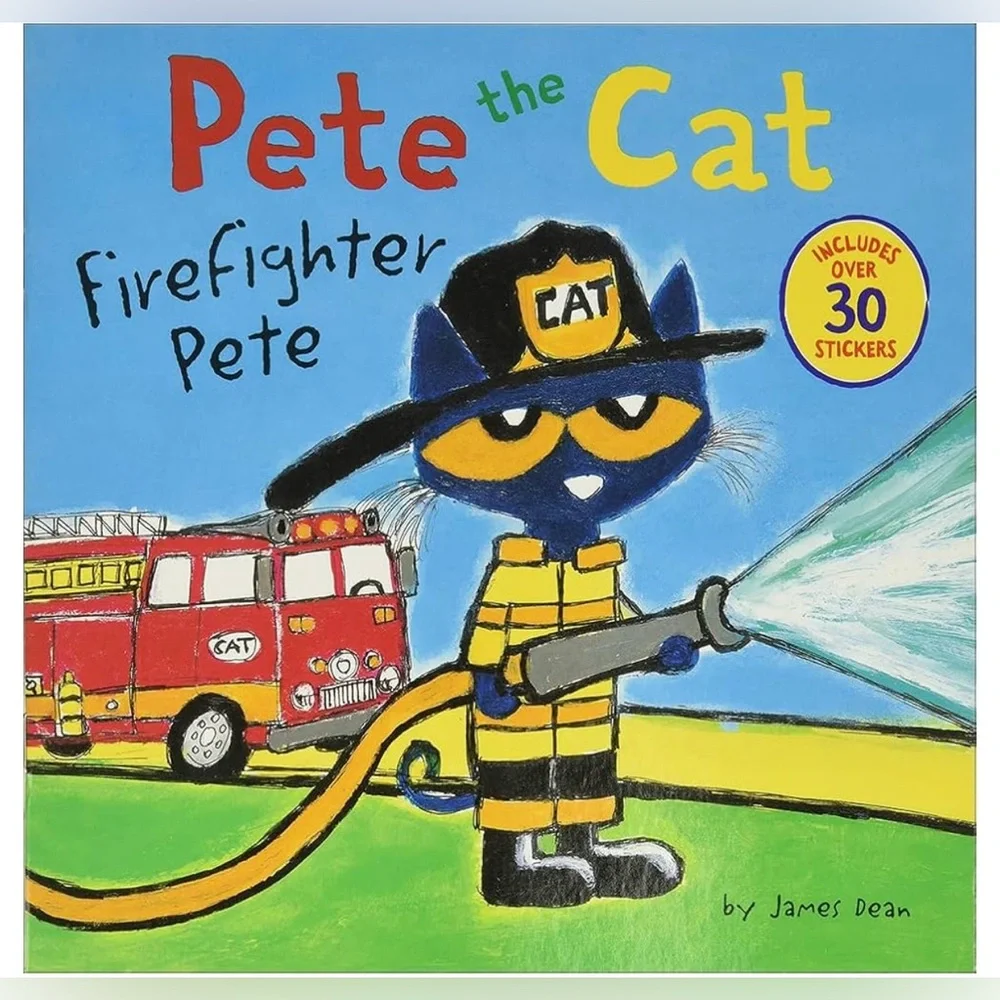 Pete the Cat Paperback Book Bundle – Firefighter Pete & Robo-Pete